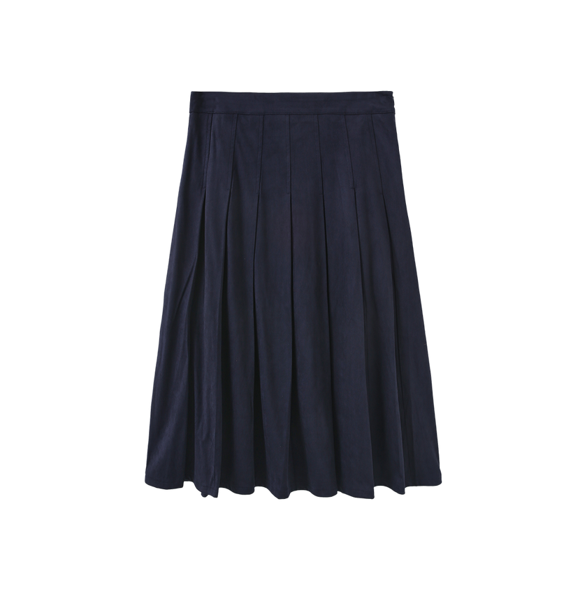 Jake Suede Pleated Skirt
