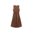 Elastic Waist Drop Pleated Jumper