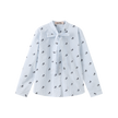 Lee Embroidered Neck Tie Blouse