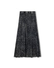Paneled Midi Mineral Wash Skirt