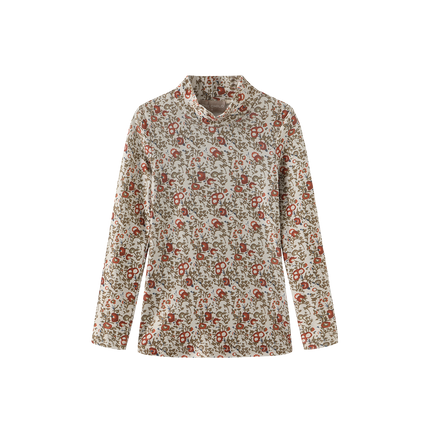 Rye Printed Mock Neck