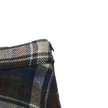 Piko Plaid Flare Skirt