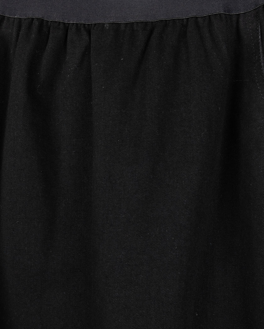Denim Elastic Straight Skirt