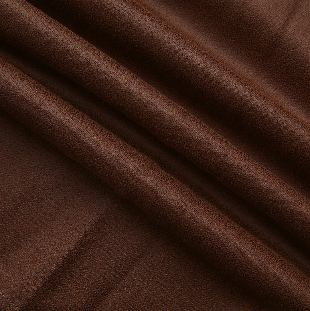 Pebbled Leather Pleated Skirt