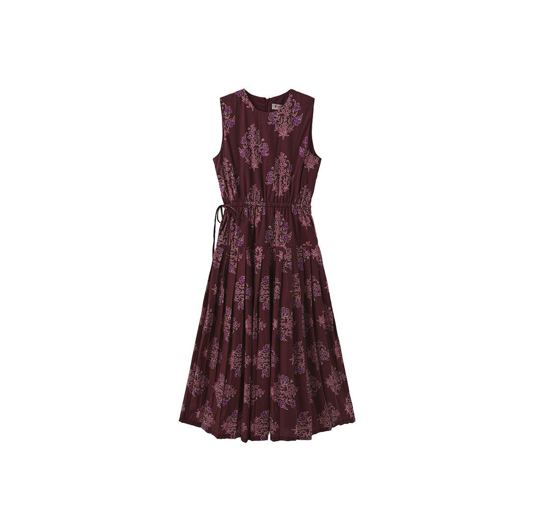 Elastic Waist Drop Pleated Jumper