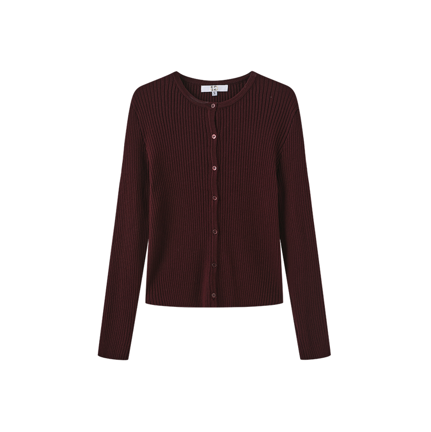 Thick Ribbed Knit Cardigan