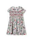 Ezzie Floral Printed Smocking Dress