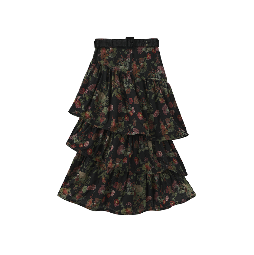 Kendal Tiered Bottom Skirt