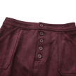 Suede Straight Skirt