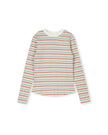 Multi Striped Ribbed T-shirt