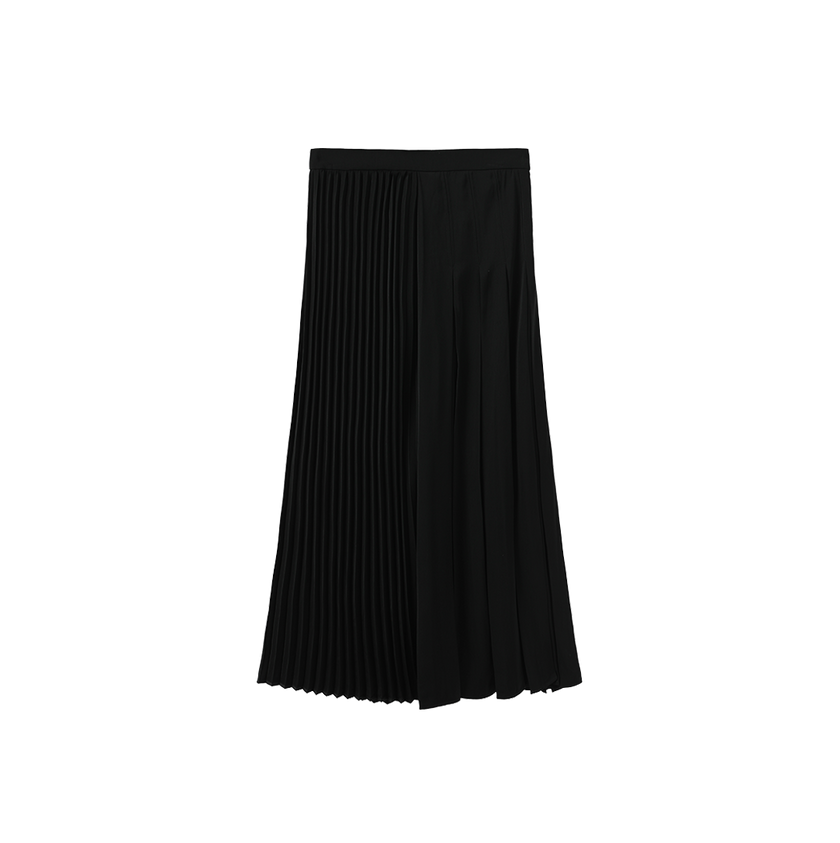 Double Pleated Band Skirt