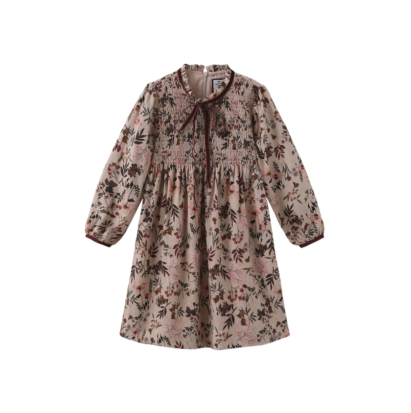 Floral Smocked Detail Dress