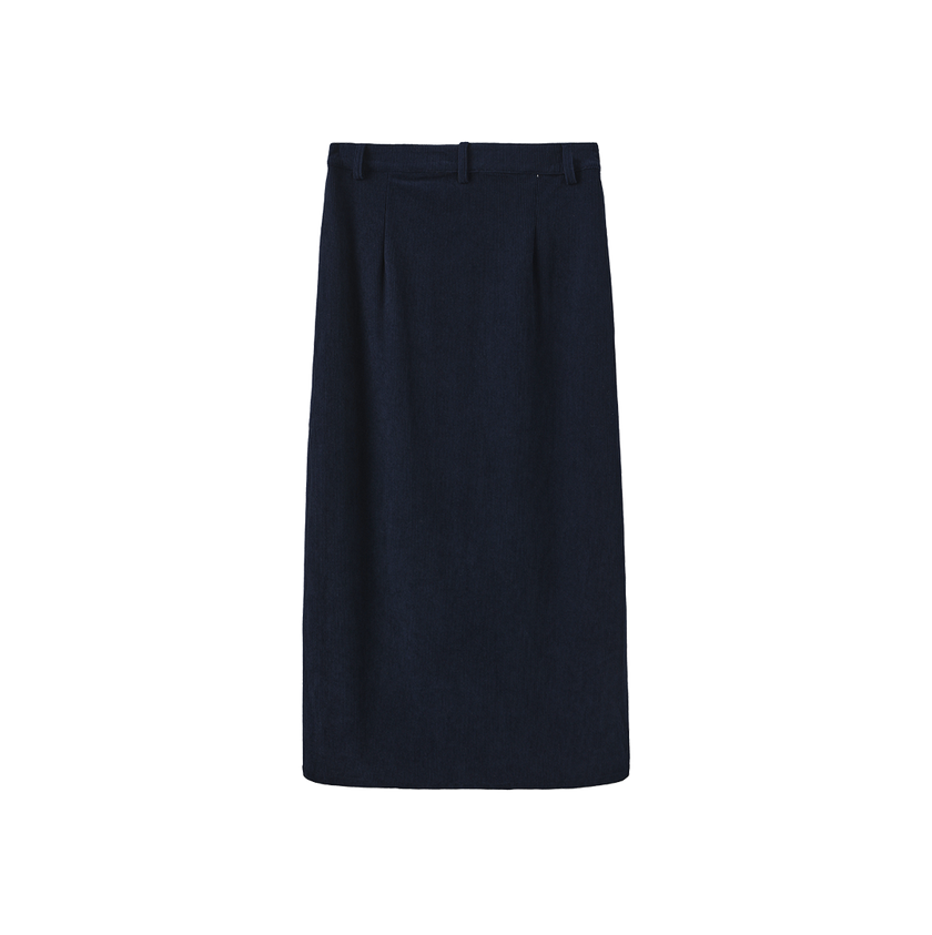 Fir Front Fly Straight Skirt