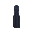 Pinstripe Drawstring Dress