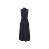 Pinstripe Drawstring Dress