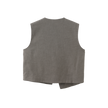 Asymmetrical Buttoned Vest