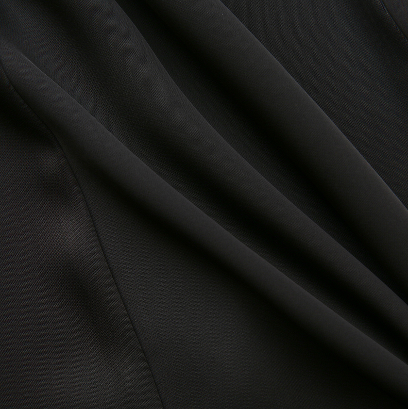 Silk Seam Detailed A-Line Dress