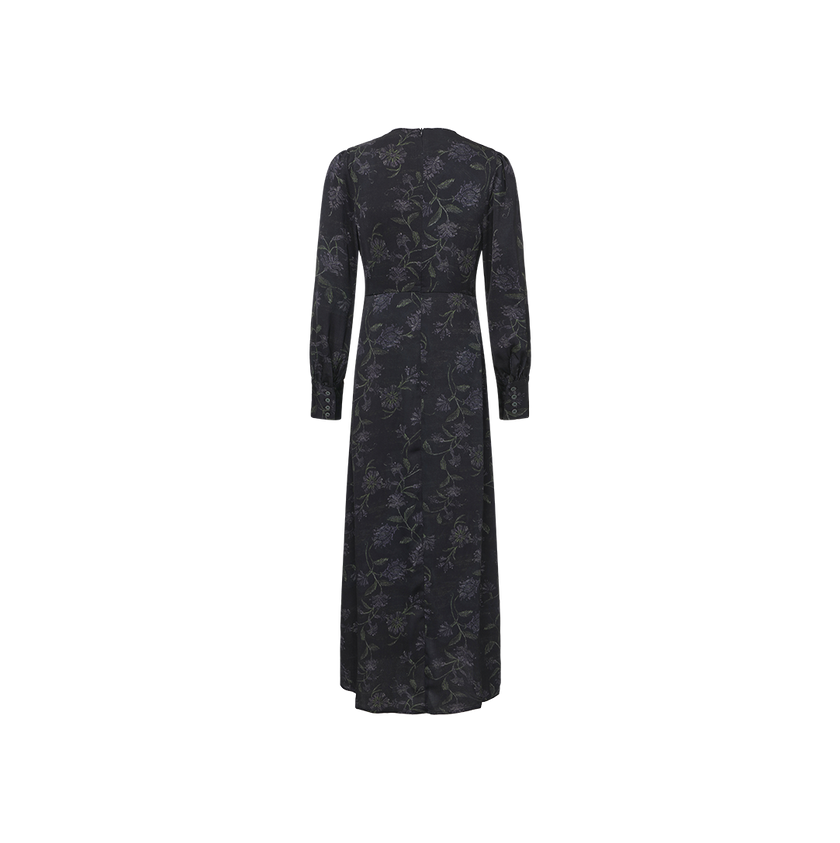 Silk Rounded Waisted Dress
