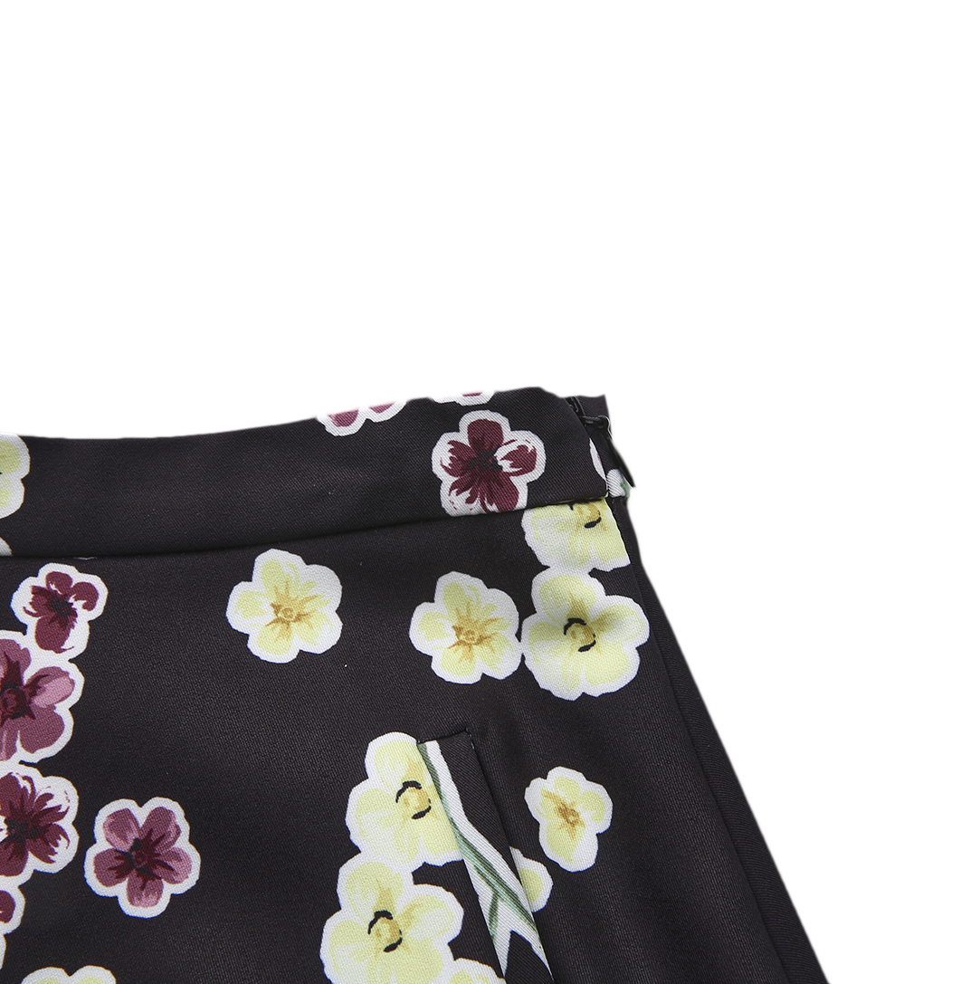 Big Print Flower Skirt