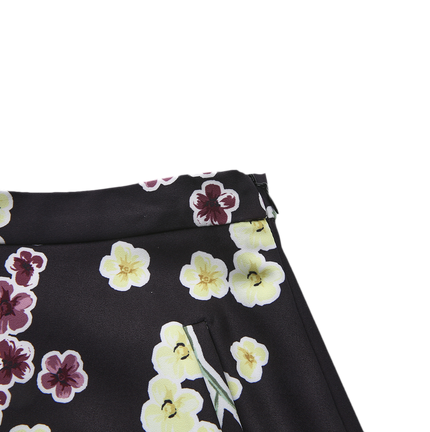 Big Print Flower Skirt