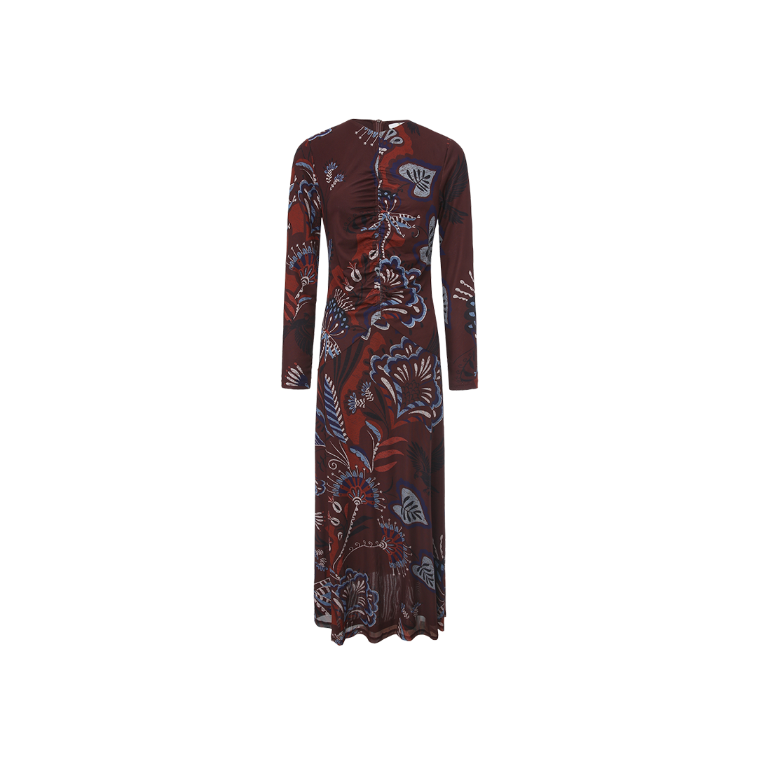 Mesh Gathered Dress