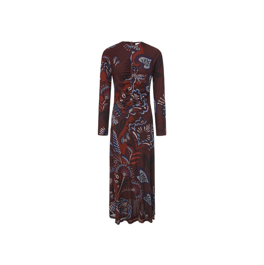 Mesh Gathered Dress