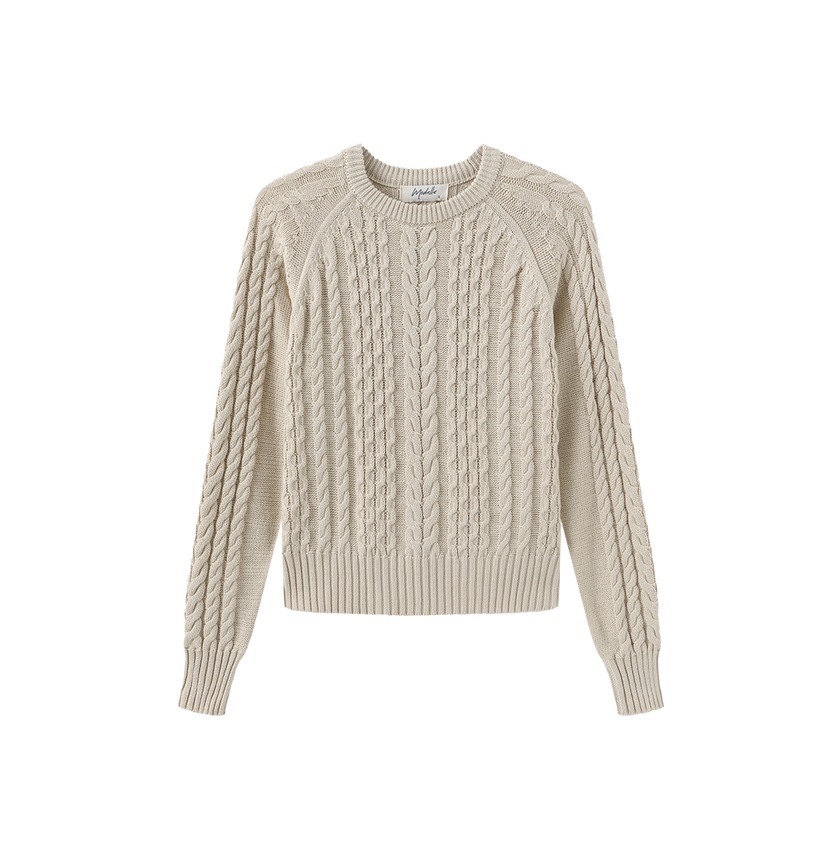 Cable Knit Ribbed Sweater