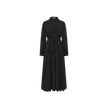 Cupro Pleat Collar Dress