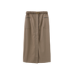 Belted Pocket Wool Skirt