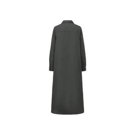 Quarter Button Detailed Dress