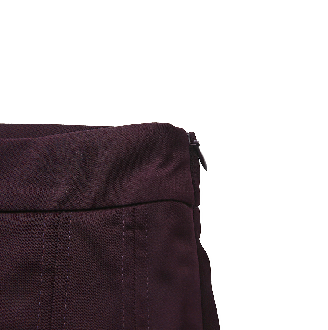 Double Pleated Band Skirt