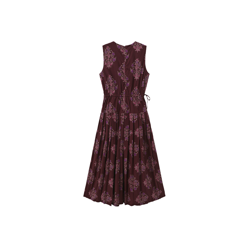 Elastic Waist Drop Pleated Jumper