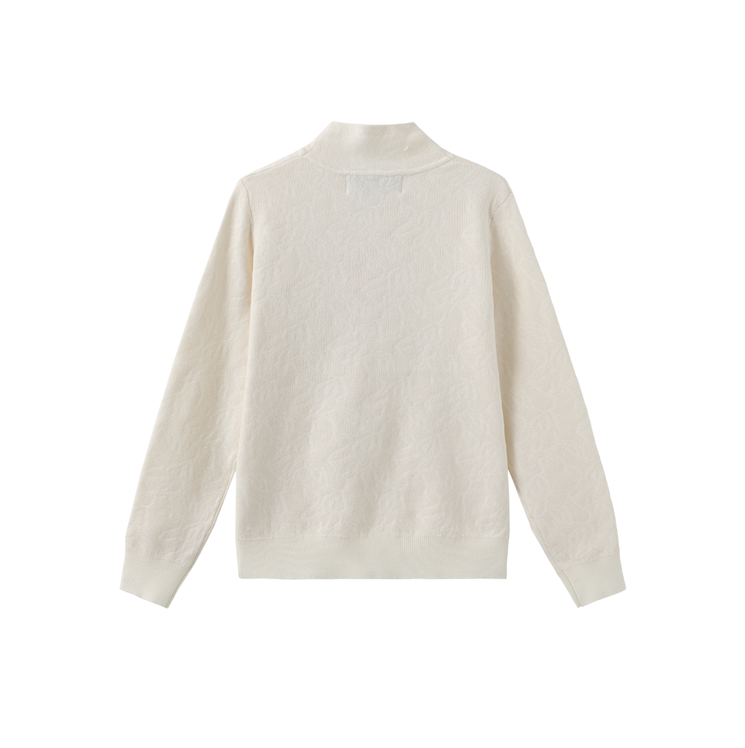 Neck Bow Knit Turtleneck