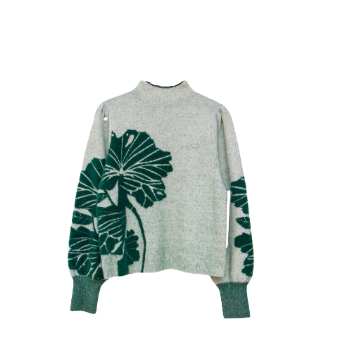 Barlow - Leaf Print Sweater