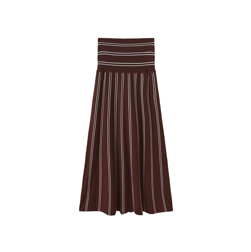 Liot Knit Stripe Skirt