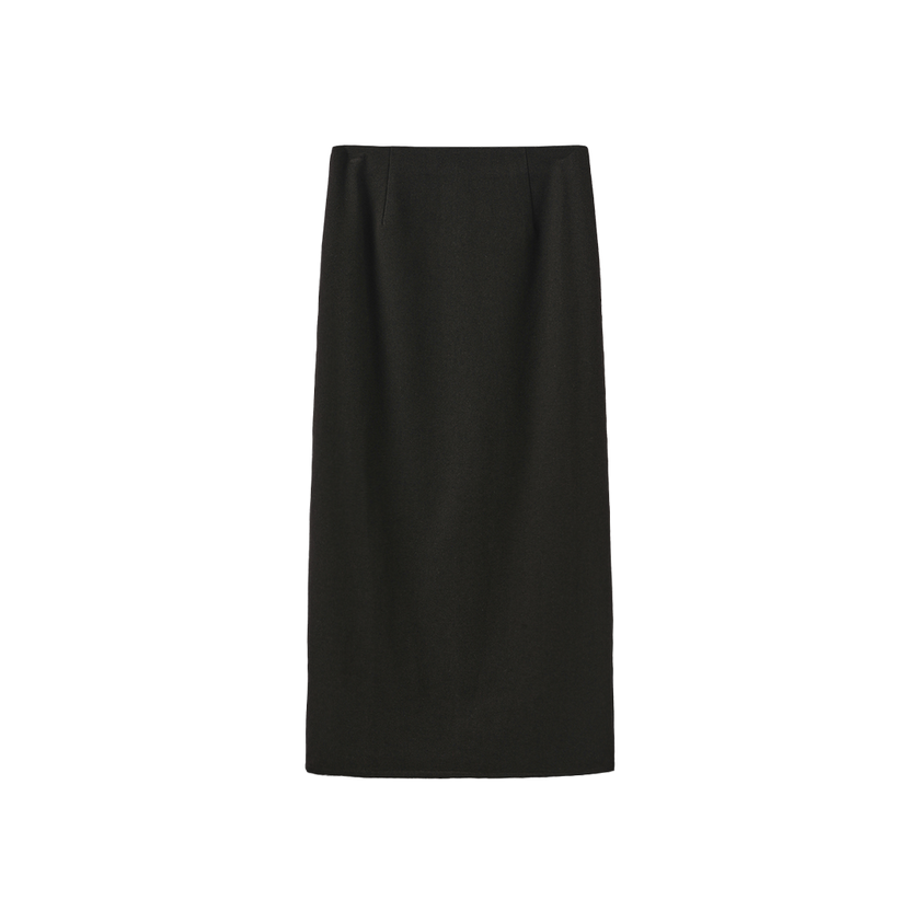Straight Wool skirt
