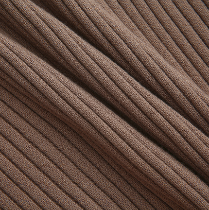 Wide Ribbed Knit Turtleneck