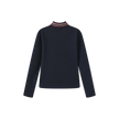 Sweatshirt Fitted Detail Mock Neck