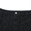 Dark Denim Maxi Pleat Skirt