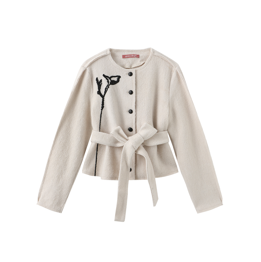 Avon Wool Flower Blazer