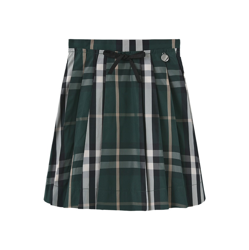 Breed Plaid Print Skirt