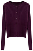 Thin Flat Knit Cardigan