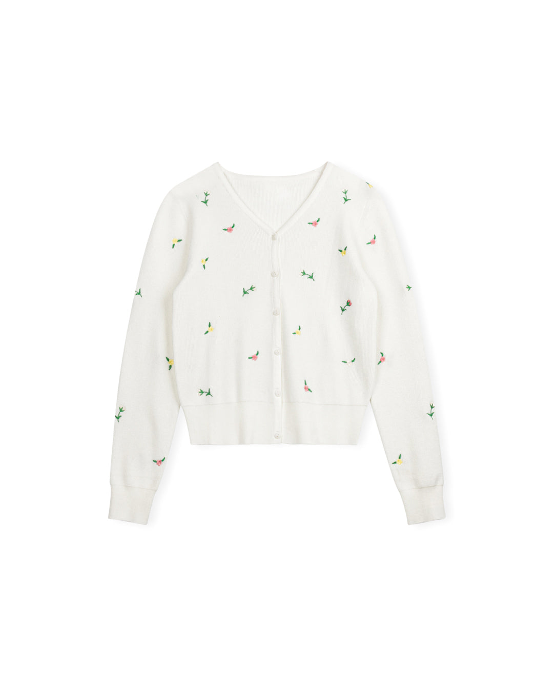 Flower Embroidered Cardigan