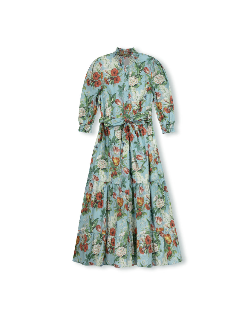 Fruit Floral Print Dress
