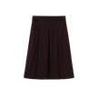 Pez Wool Box Pleated Skirt