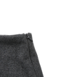 Side Pleat Wool Skirt