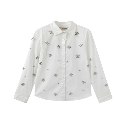 Poplin Blouse With Jewels
