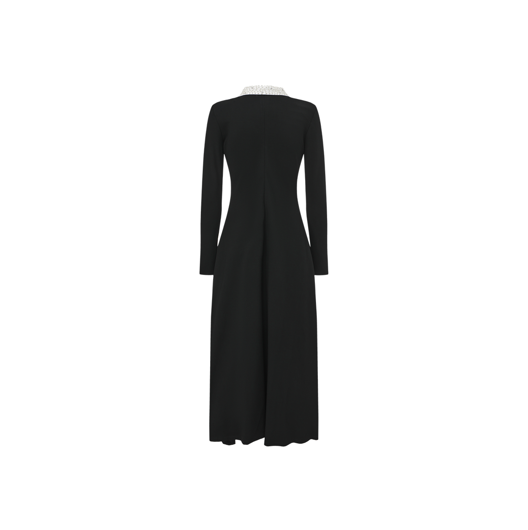 Padded Shoulder Slinky V Robe