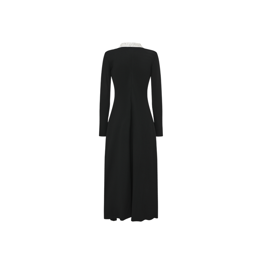 Padded Shoulder Slinky V Robe