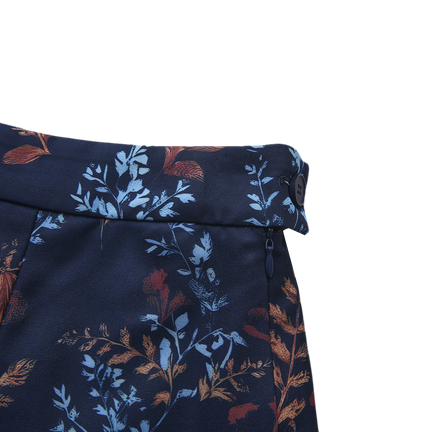 Half Pleat Floral Skirt